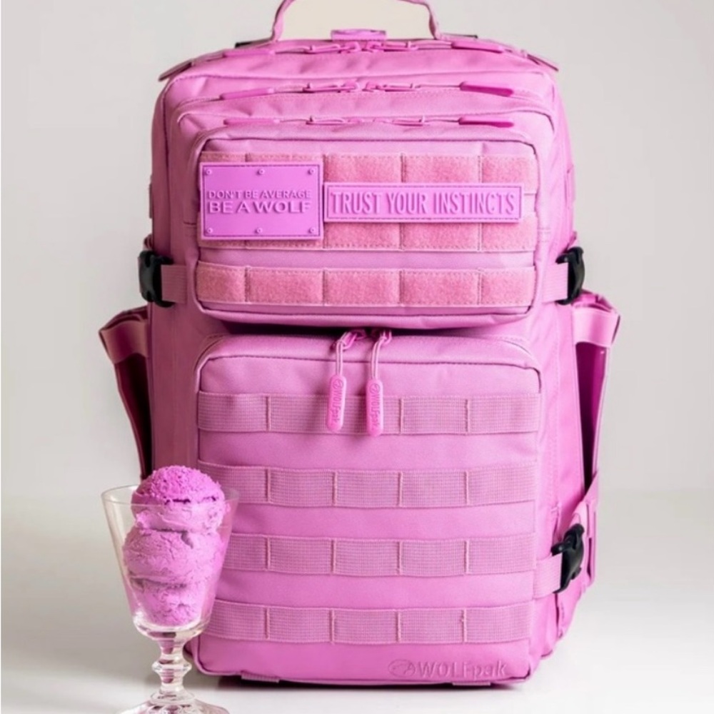 * DO NOT BUY * ISO WOLFpak Sherbet Berry backpack size 9L and 35L.